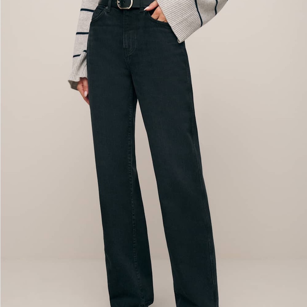 Reformation Val 90s Mid Rise Straight Jeans